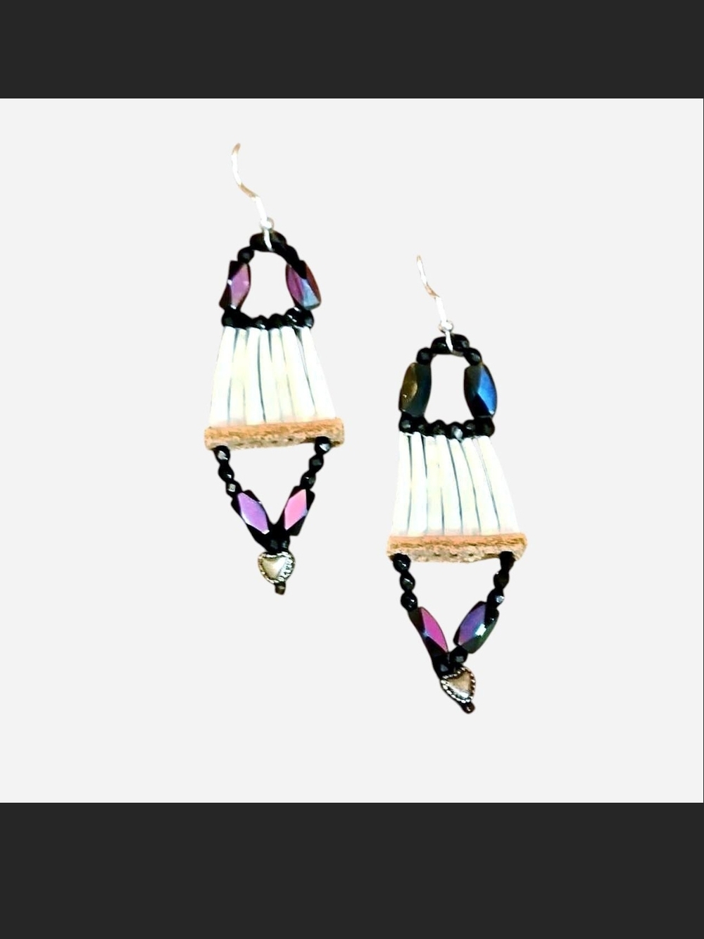 Native American Dentalium Shell Earrings* Native Made
